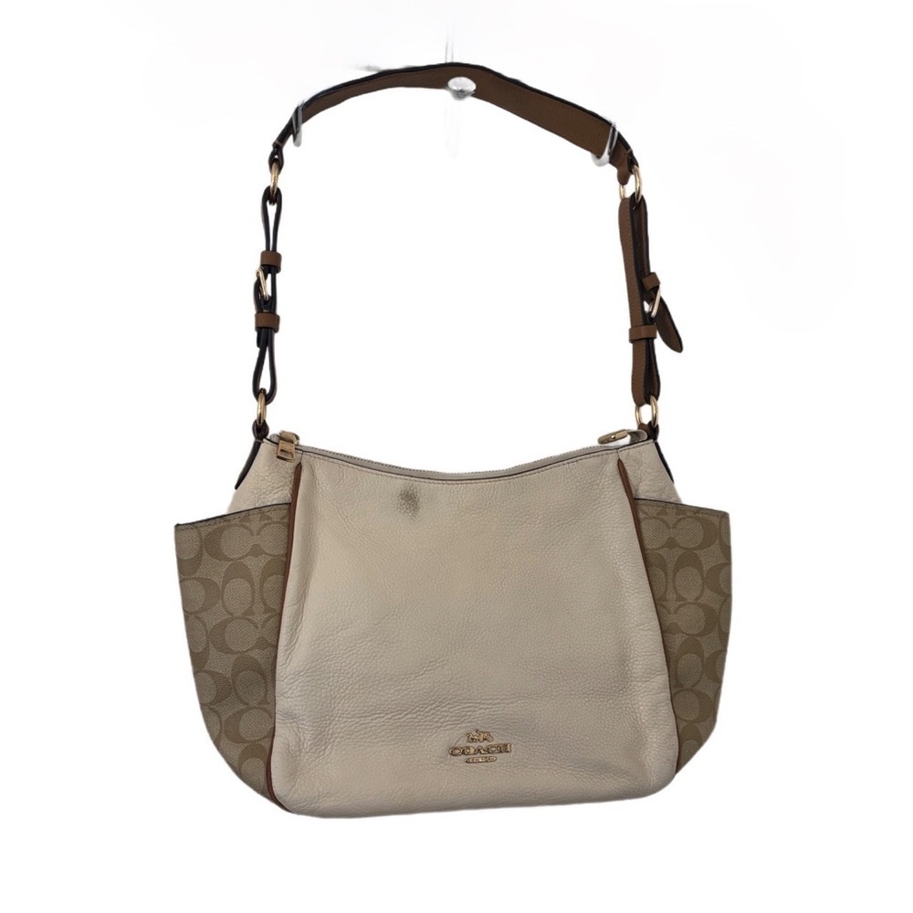 Coach C2855 Rori Shoulder Bag In Colorblock Signature Canvas Light Khaki‎